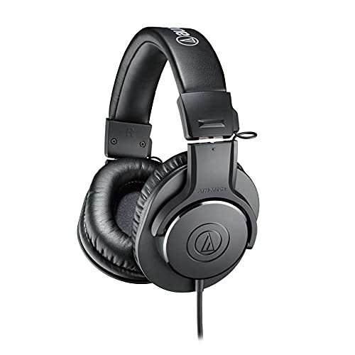 Large image for amazon product "Audio-Technica ATH-M20x Professional Studio Monitor Headphones, Black"
