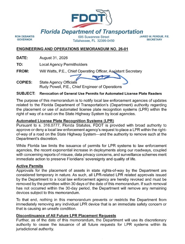 FDOTMemo