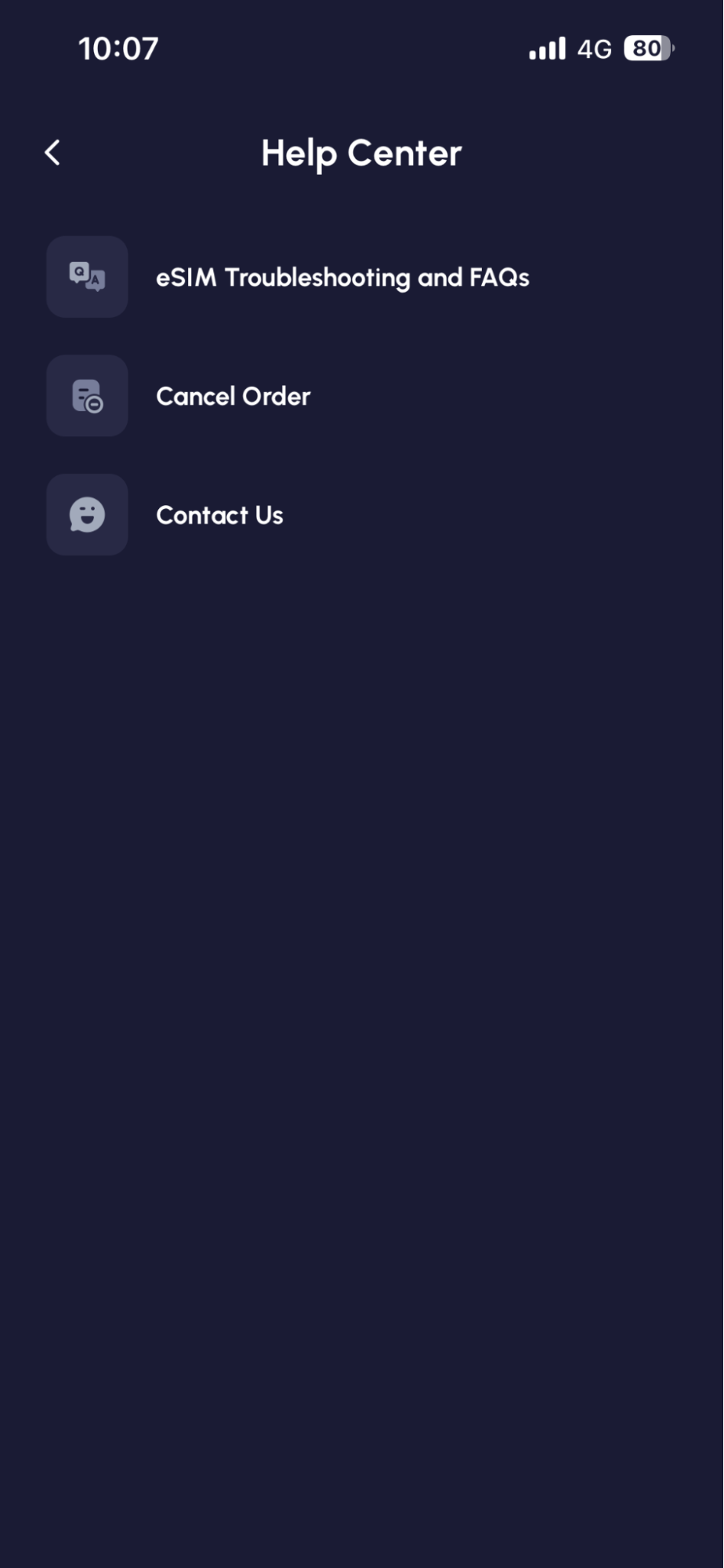 Help Center in Nomad app