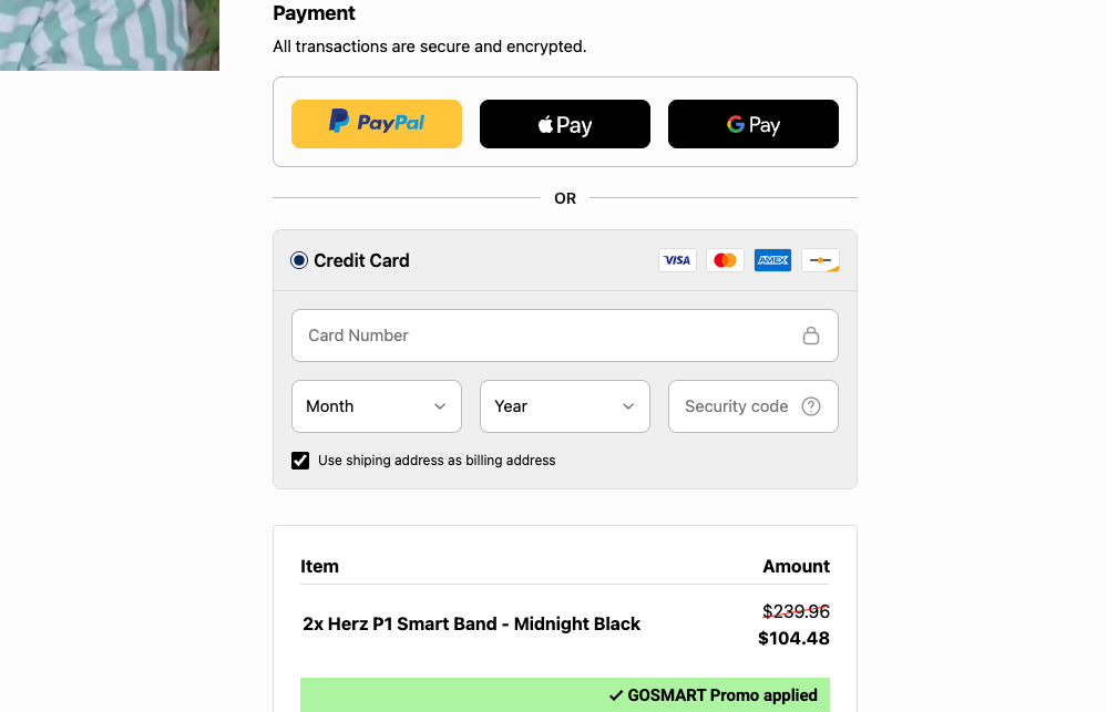 Hertz P1 payment methods