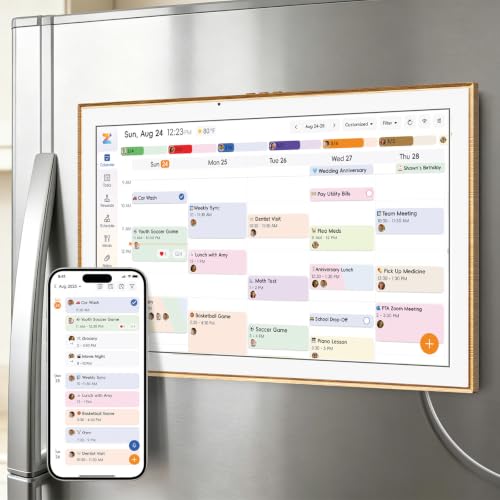 Large image for amazon product "JSUSOU Magnetic Fridge Smart Digital Calendar (15.6”)"