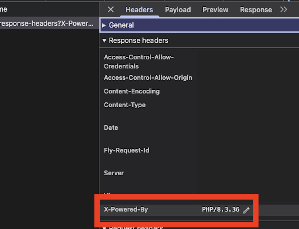 Check whether it includes a PHP versio