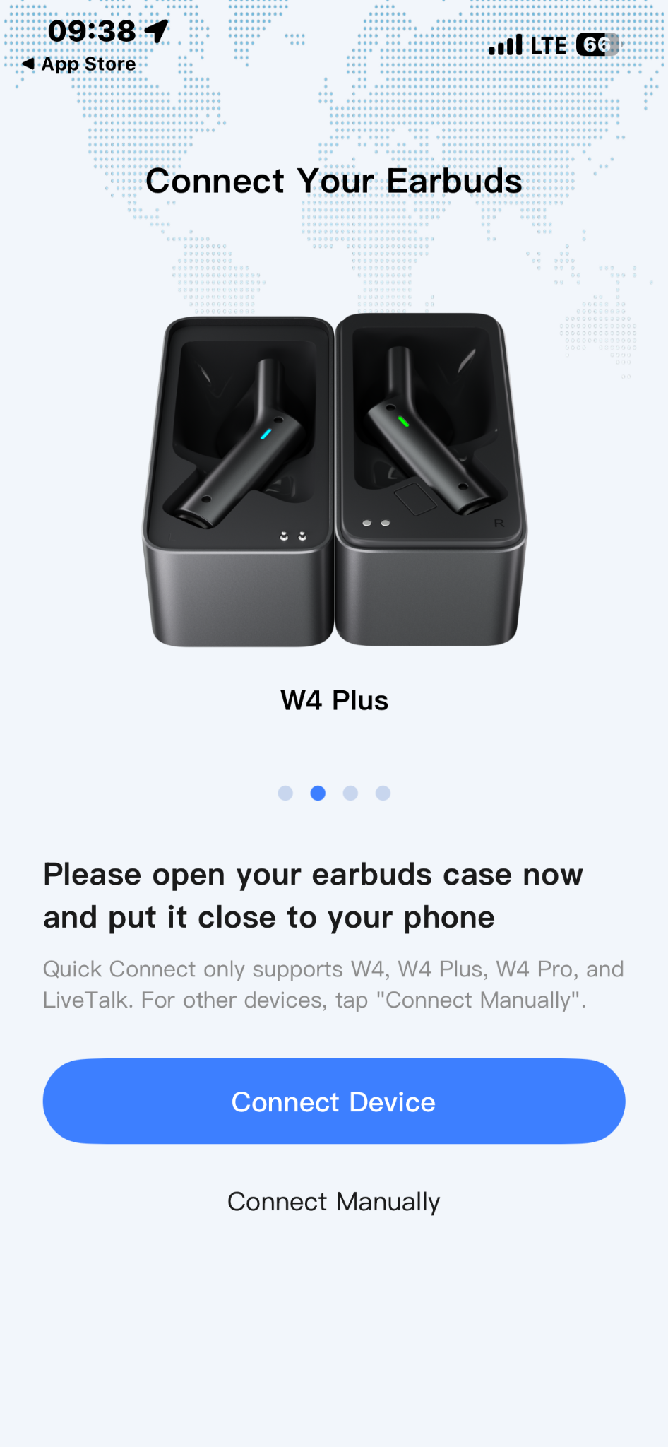 Connecting the Timekettle W4 Plus earbuds to your device
