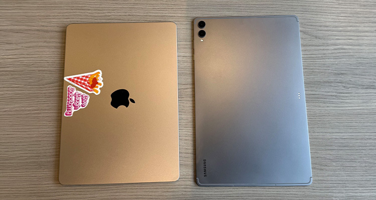 Samsung Galaxy Tab S12 Ultra and MacBook Air size comparison
