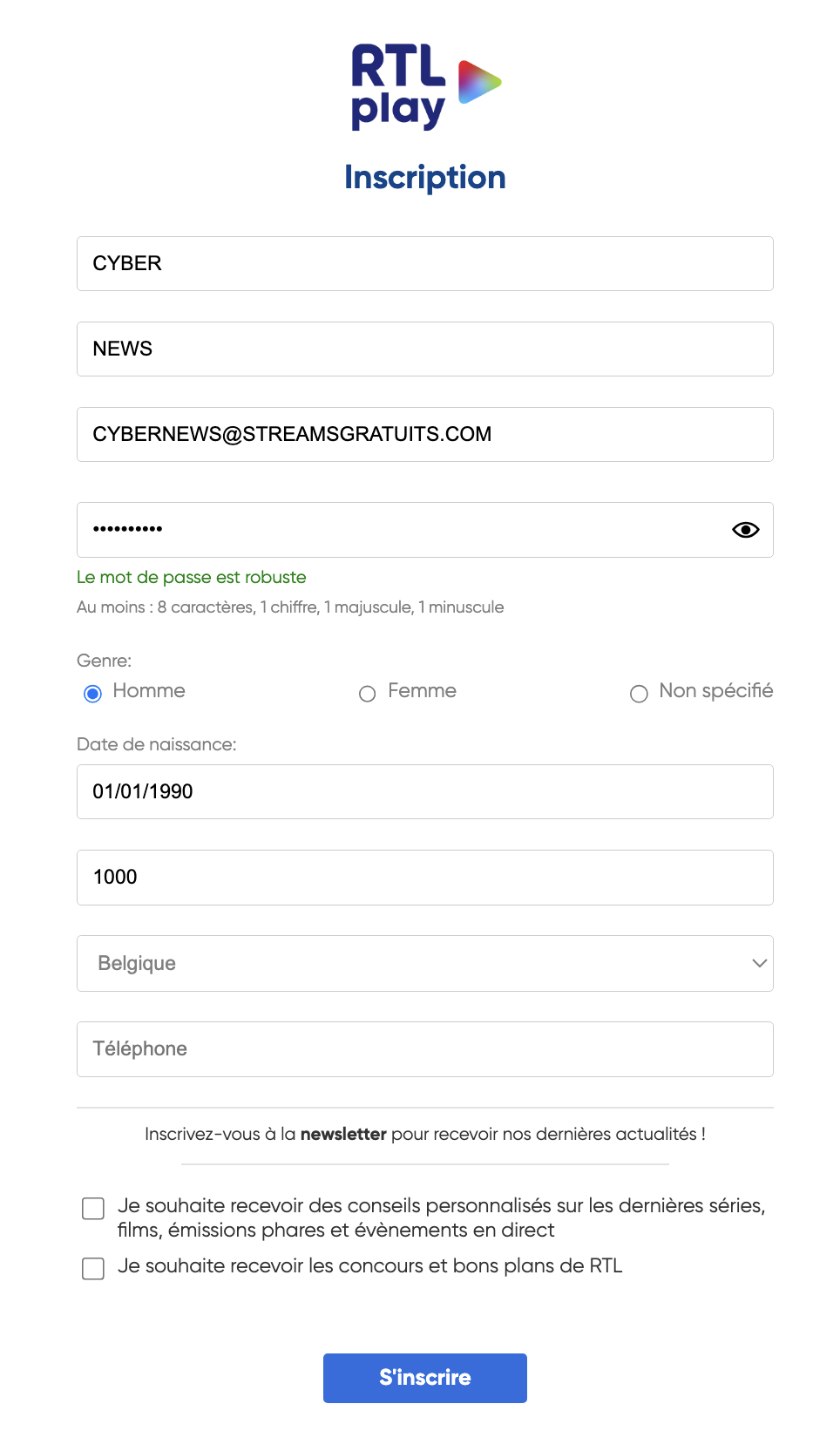RTL inscription