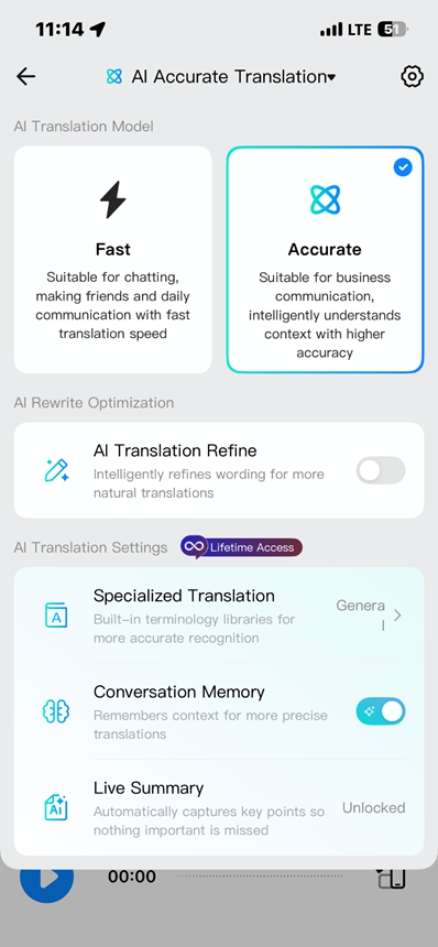 Timekettle W4 Plus AI features