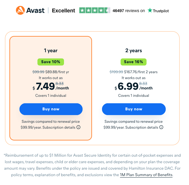 avast itp coupons pricing
