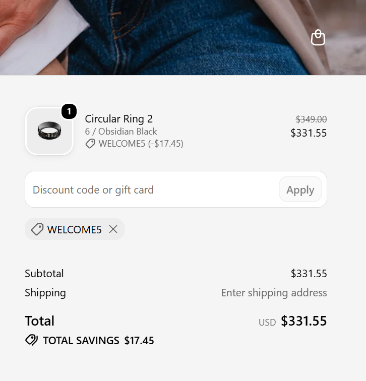 circular ring 2 wtih discount code