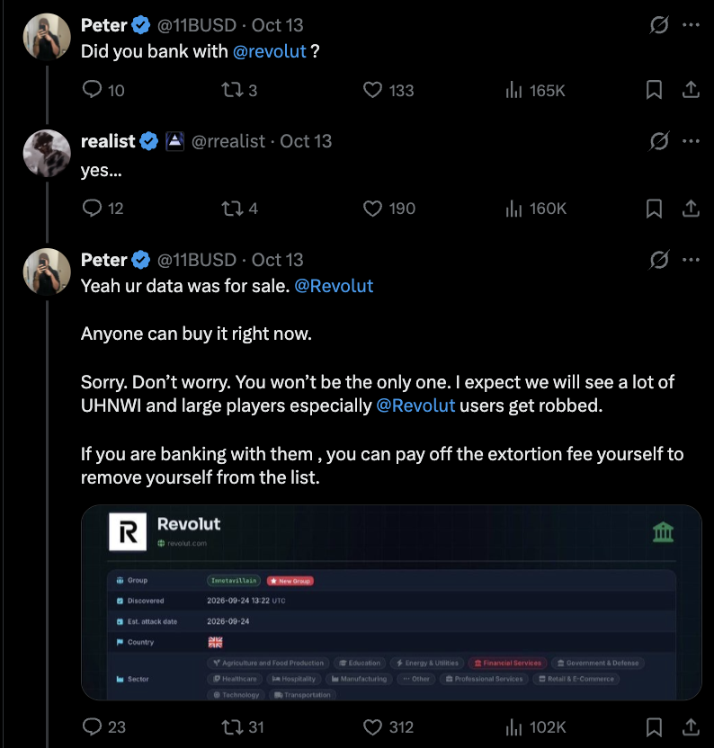 Screenshot of discussion on X.