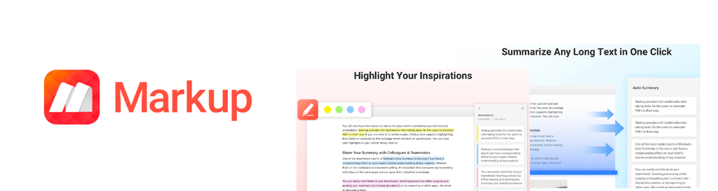 Markup - My Web Markups & Highlighter banner