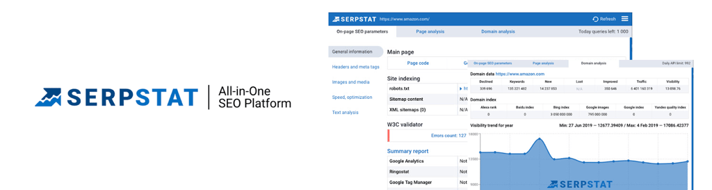 Serpstat Website SEO Checker banner
