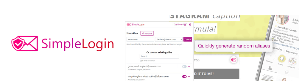 SimpleLogin banner