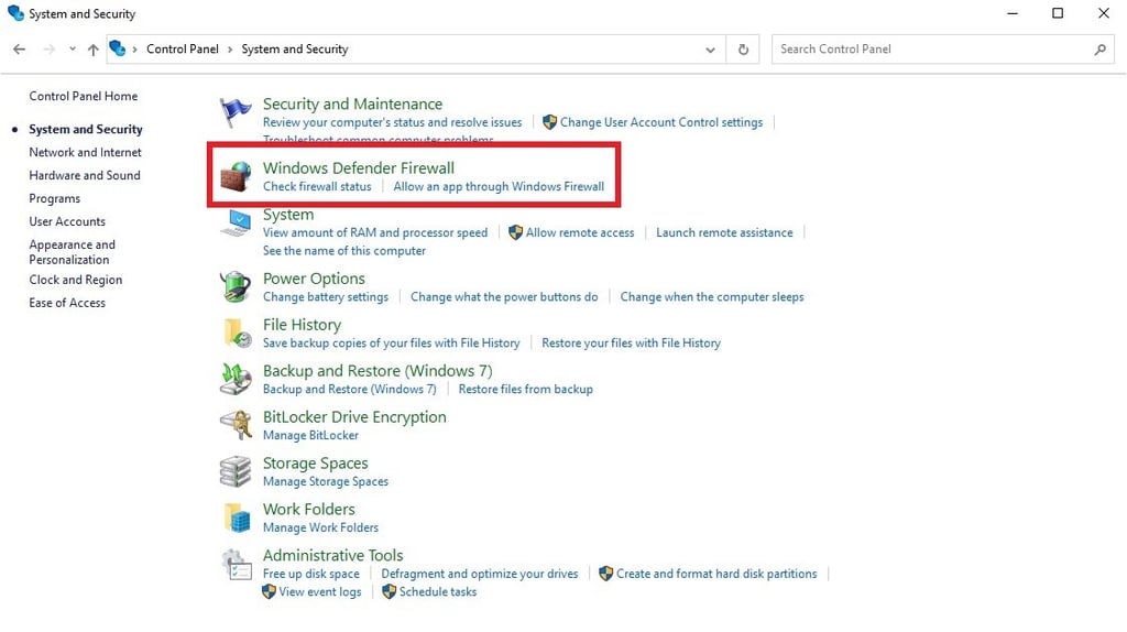 windows system and security