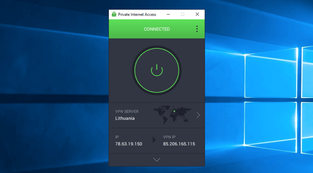 pia windows interface