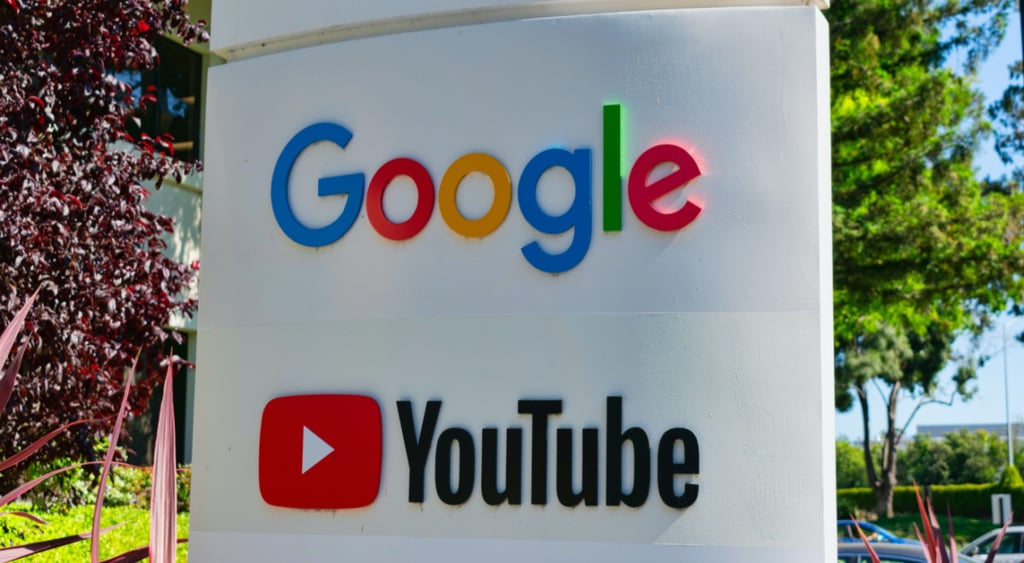Google YouTube logos