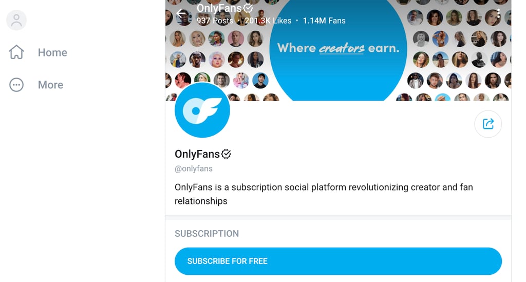 OnlyFans subscription