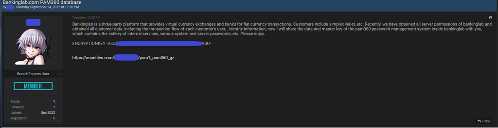 Add on a hacker forum