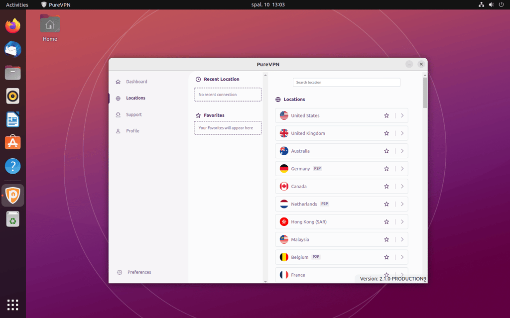Connecting PureVPN on Linux 1