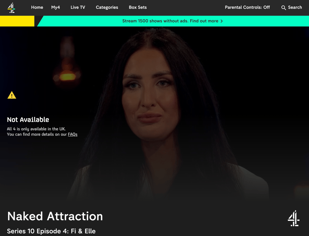 naked attraction not available