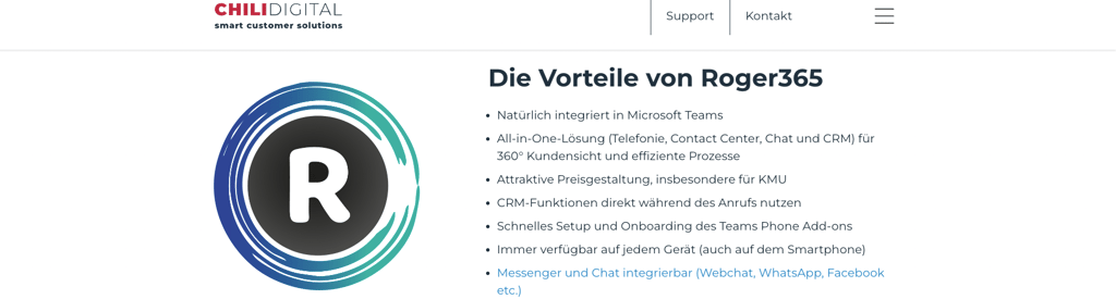 Roger365 MS Teams Connector