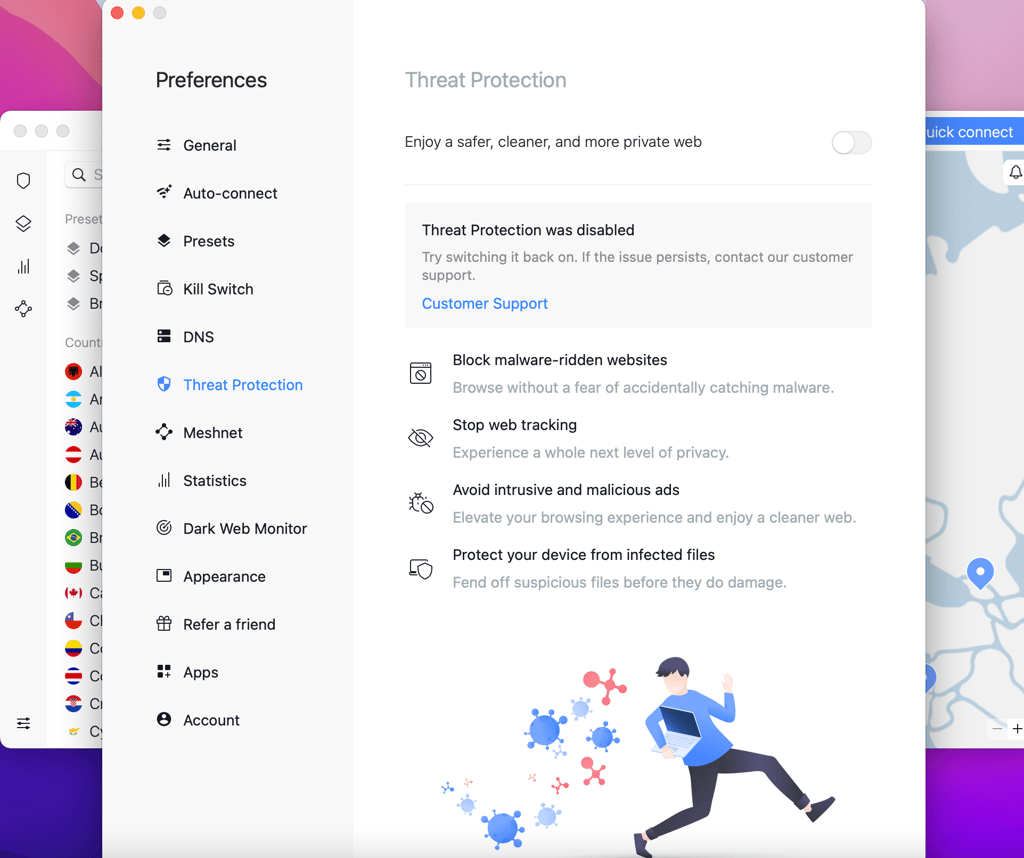 NordVPN-preferences