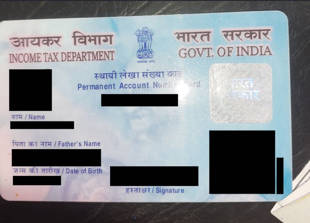 Screenshot with leaked tax payer number