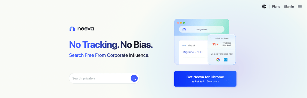 Neeva Search + Protect for Firefox