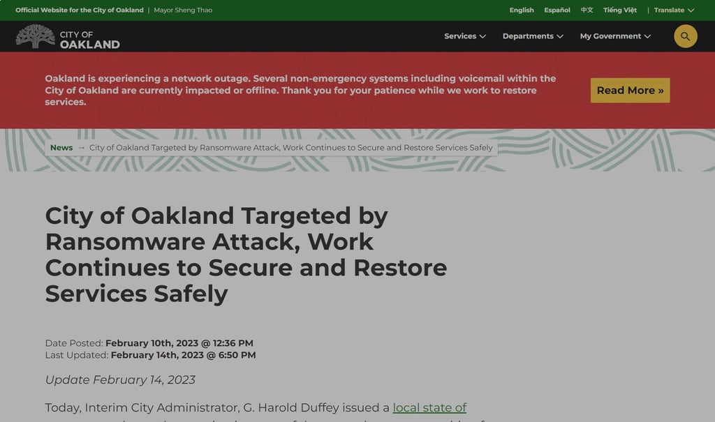oakland website