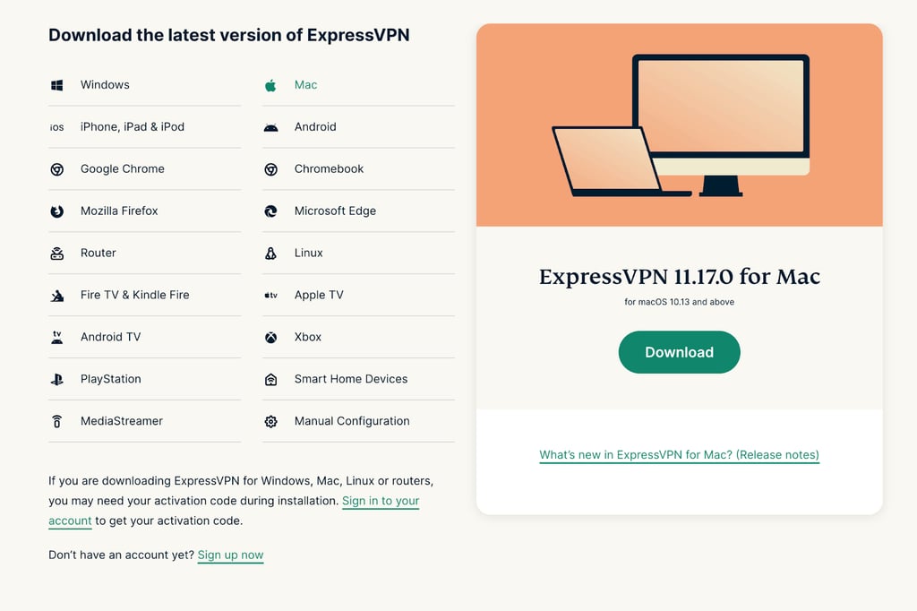 ExpressVPN desktop app