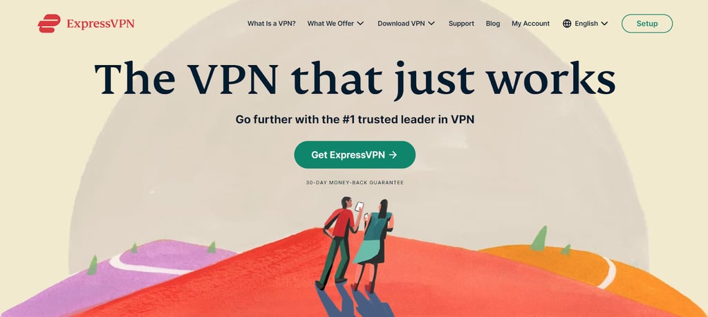 ExpressVPN home page