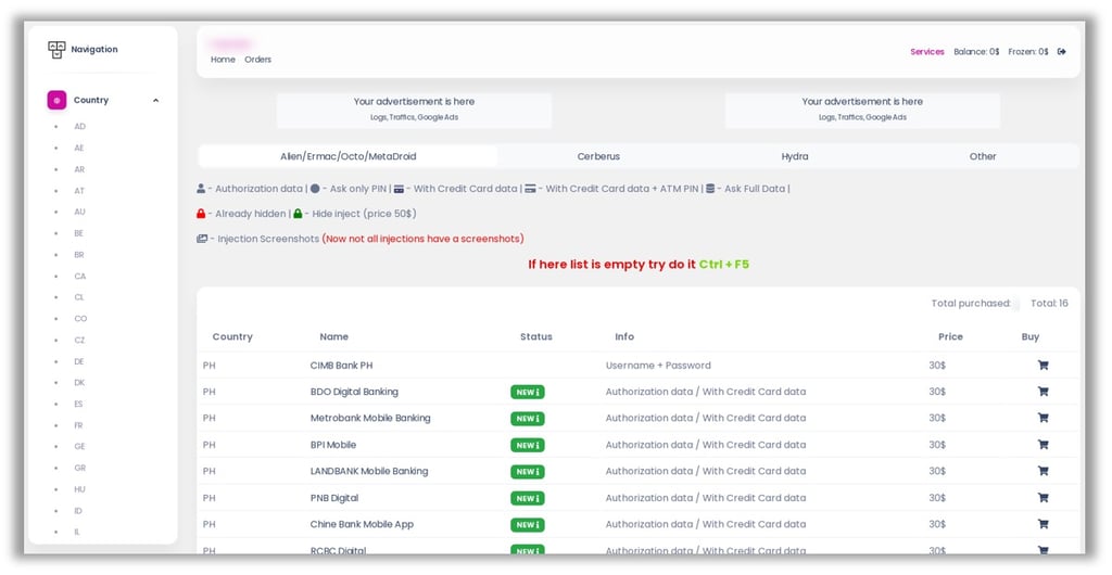 Tor-based Online Shop InTheBox