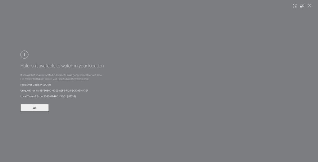 Hulu not working with ExpressVPN
