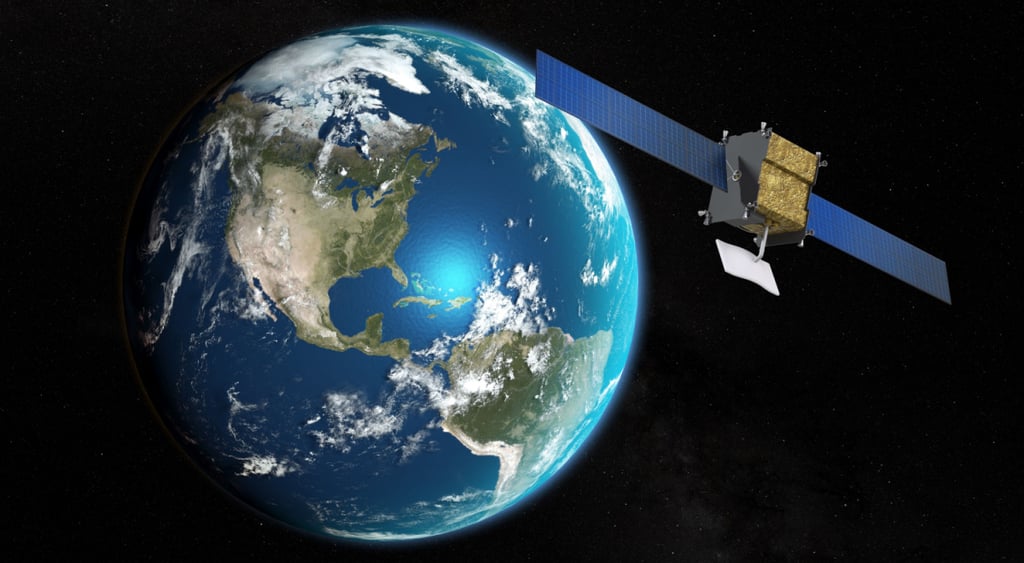 satellite in space