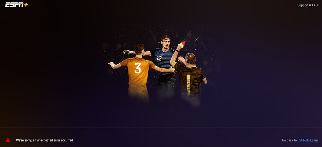 ESPN Error