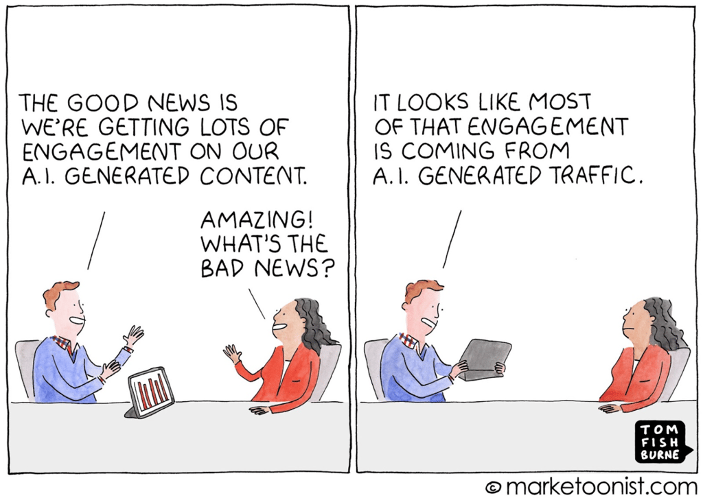 Ai content cartoon