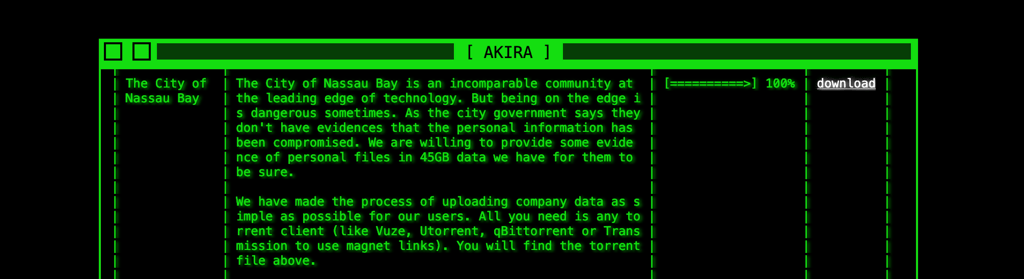 Akira leak site