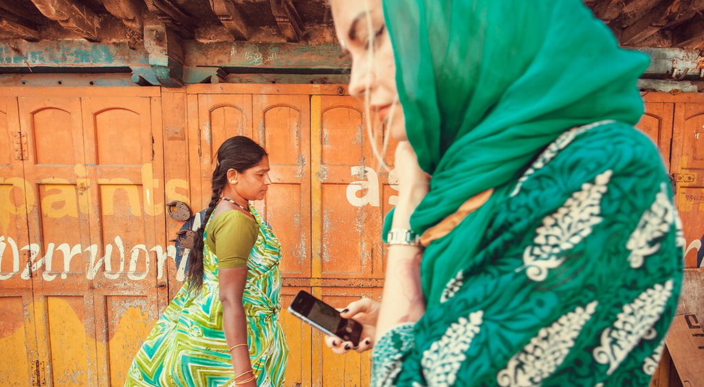 Busy indian street