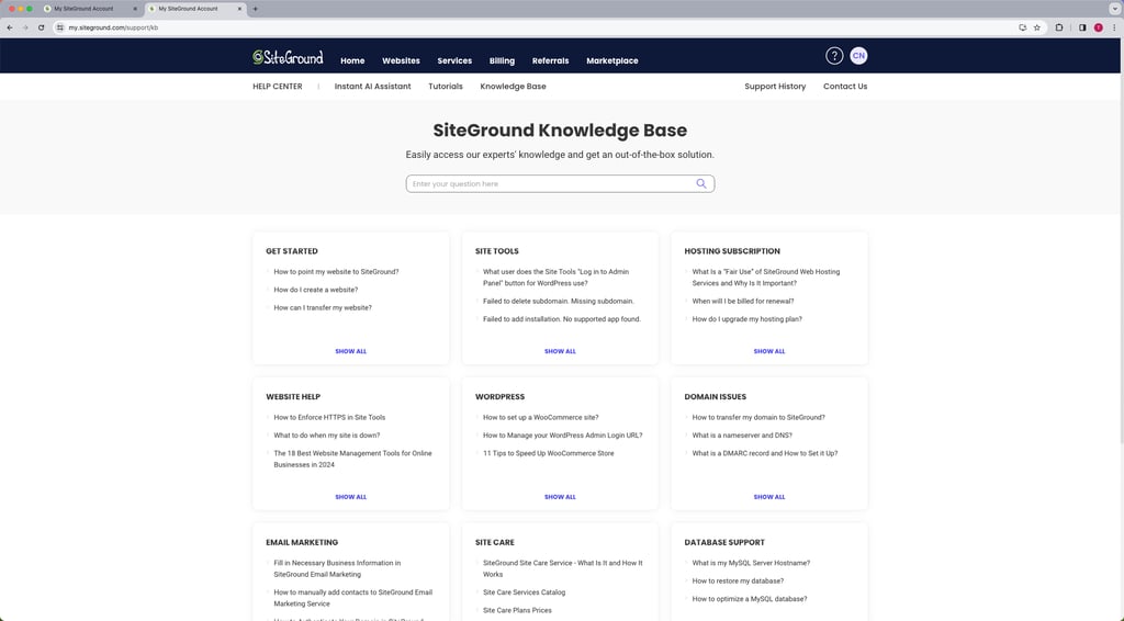 siteground-knowledge-base