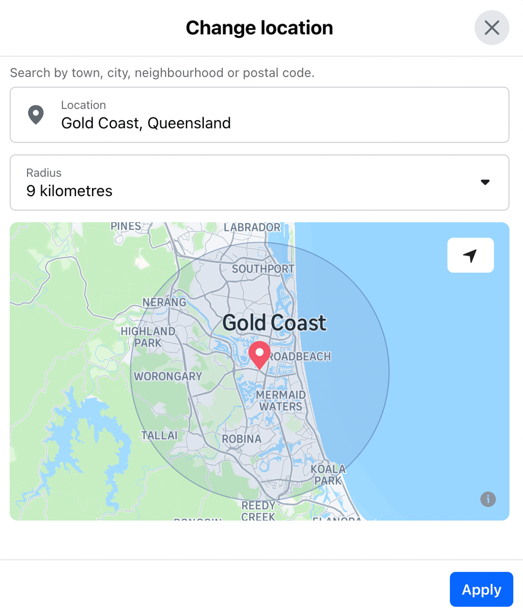 facebook-location-change