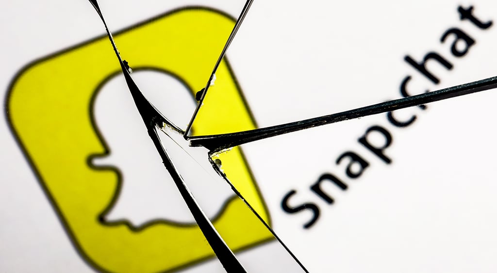 Snapchat broken glass