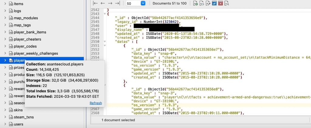 Asantee Games data leak