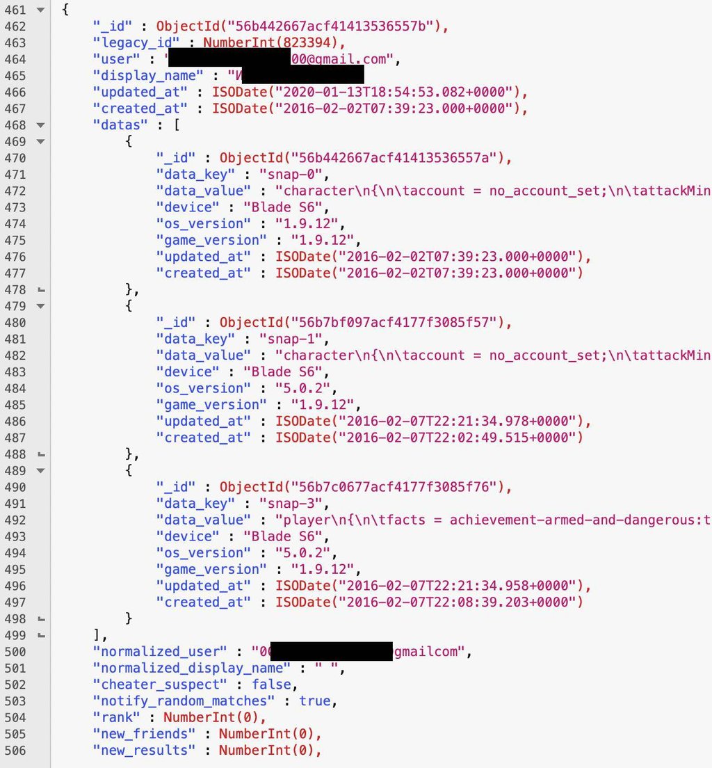 Asantee Games data leak