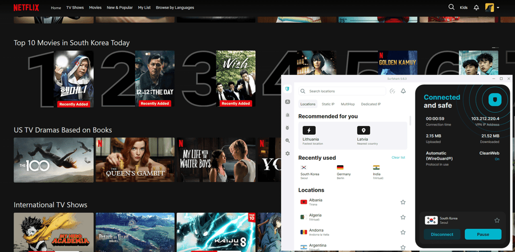 Surfshark-netflix-south-korea