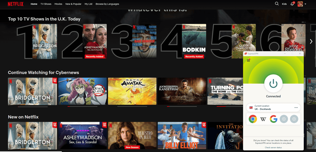 express-netflix-uk