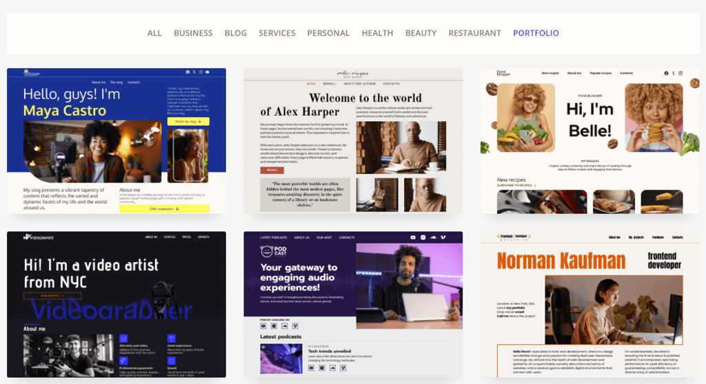Web.com templates