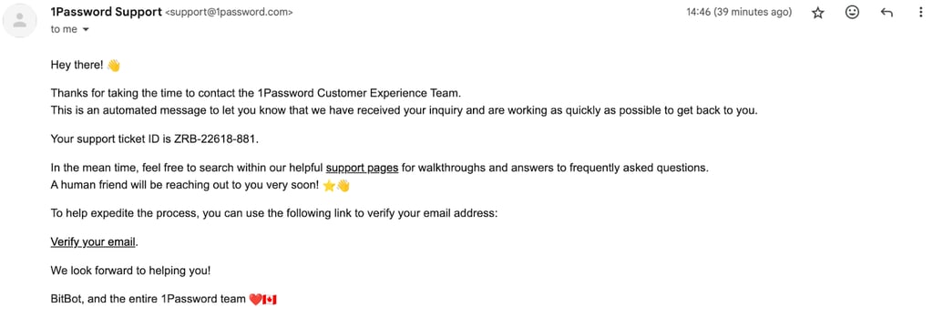 1password email ticket