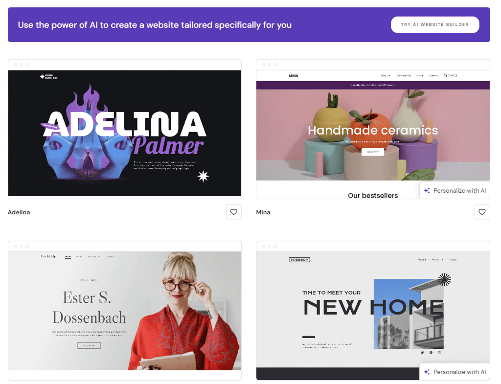 hostinger website builder templates compressed
