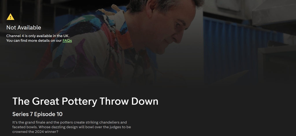 Where to watch The Great Pottery Throw Down