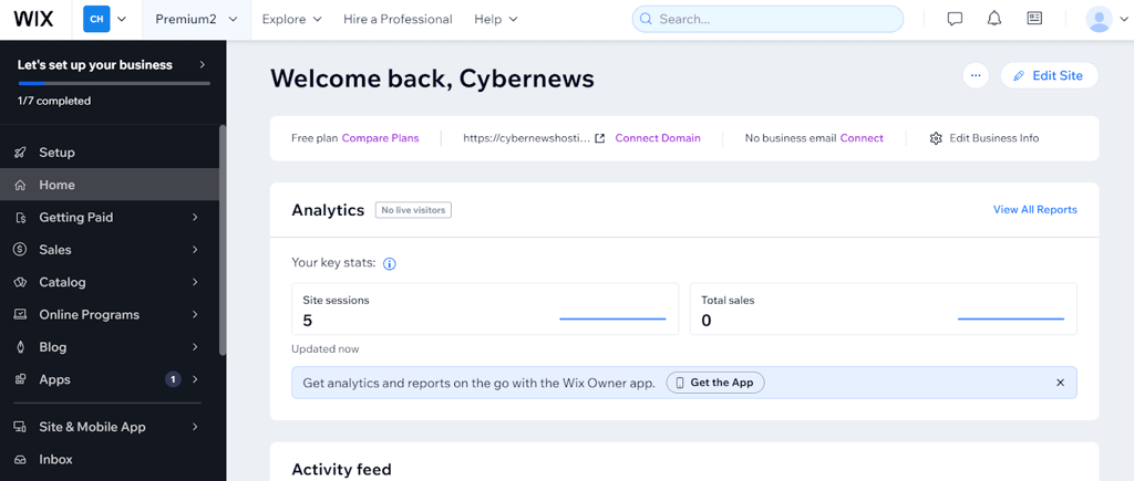 wix analytics tools