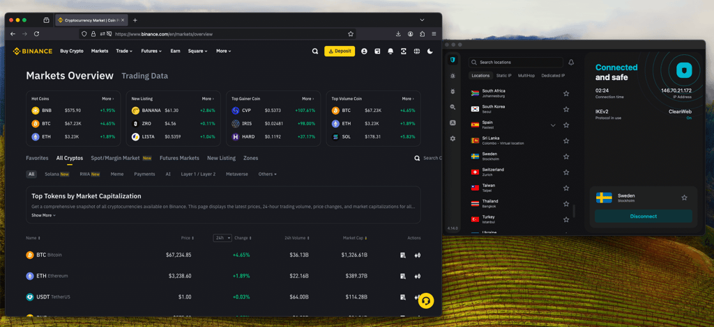 Binance-Surfshark
